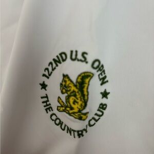 FootJoy White Golf Shirt with Green Embroidery 2023 US Open The Country Club